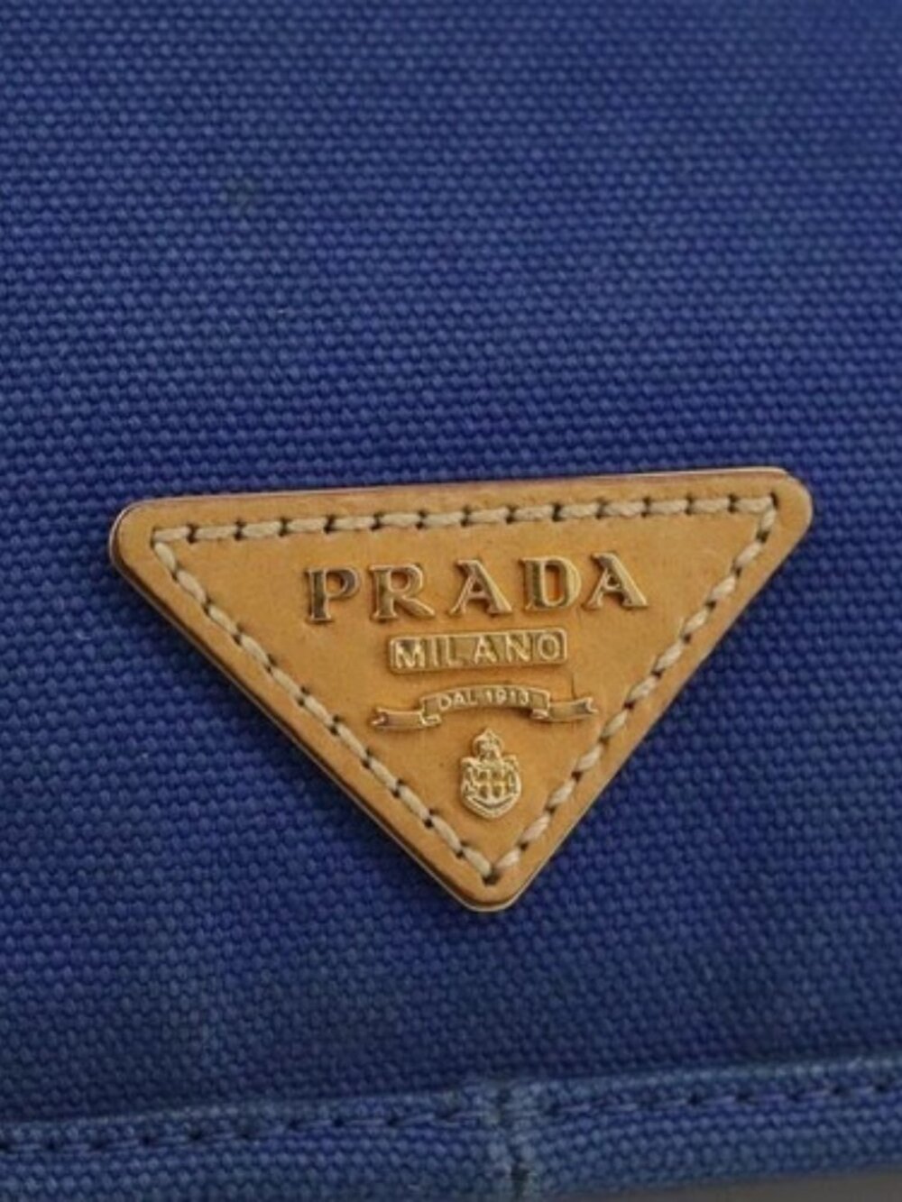 PRADA Shoulder Bag Canvas Blue Auth 111326 - Picture 11 of 16